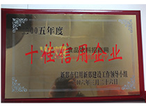 十佳信用企業(yè)