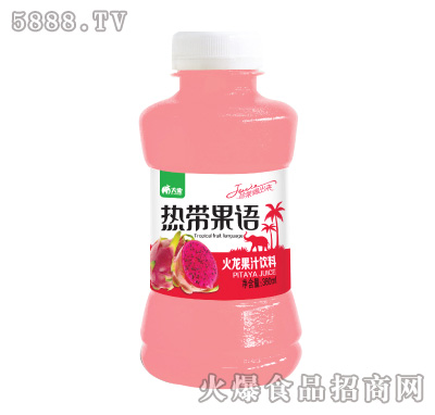 380ml大象熱帶果語火龍果汁飲料