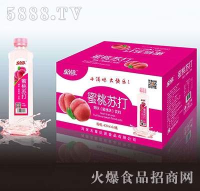 蜜桃蘇打果味飲料420mlX24瓶