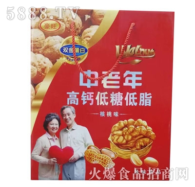 豪旺中老年高鈣低糖低脂核桃味風(fēng)味飲品
