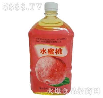 佳美水蜜桃果味飲料1L