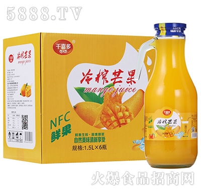 千喜多冷榨芒果汁飲料1.5Lx6瓶