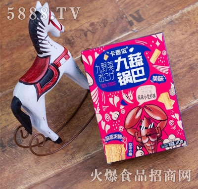 卡趣滋九蔬鍋巴麻辣小龍蝦味110g