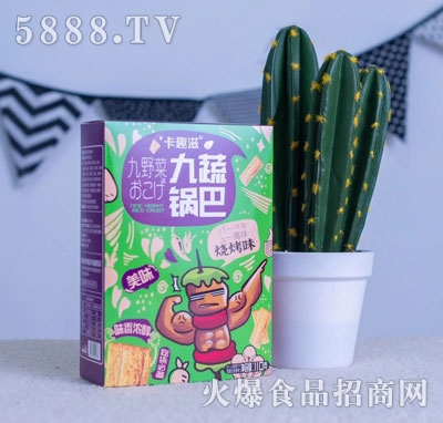 卡趣滋九蔬鍋巴燒烤味110g