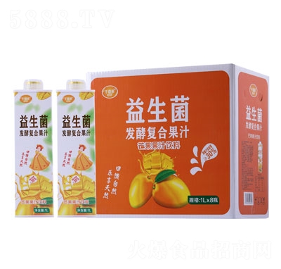 千喜多益生菌發(fā)酵芒果果汁飲料1LX8