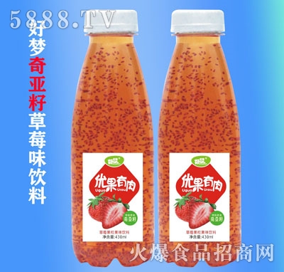 好夢優(yōu)果有肉草莓味果汁飲品330ml