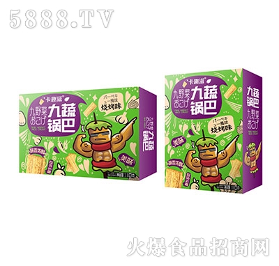 卡趣滋九蔬鍋巴燒烤味110克