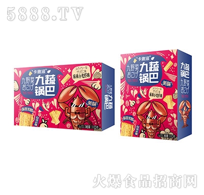 卡趣滋九蔬鍋巴麻辣小龍蝦味110克