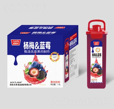 龐迪楊梅&藍(lán)莓果肉飲料