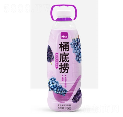 桶底撈桑葚+黑加侖葡萄復(fù)合果蔬汁飲料