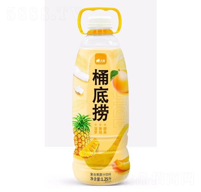 桶底撈菠蘿+黃桃+椰果復(fù)合果蔬汁飲料