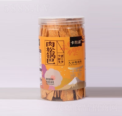 卡趣滋肉松鍋巴蟹香蛋黃味210克罐裝