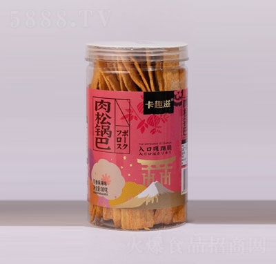 卡趣滋肉松鍋巴川香麻辣味210克罐裝