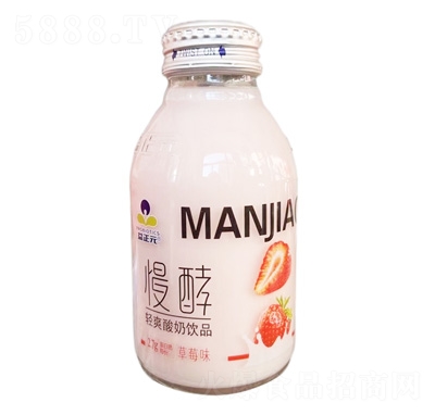益正元慢酵果汁輕爽酸奶270ml草莓味