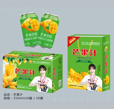 華藥芒果汁飲料310mlX16罐招商代理