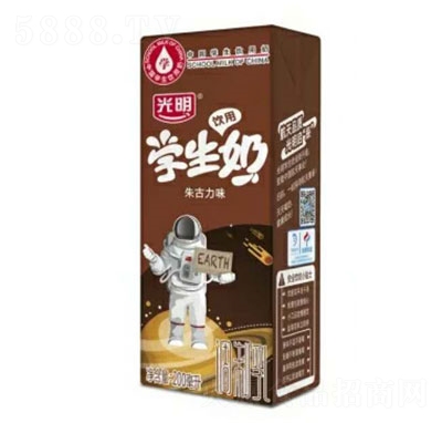 光明學(xué)生奶朱古力味乳飲料早餐奶
