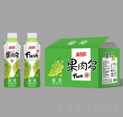 樂小滋果肉多葡萄果粒復(fù)合果汁飲料500mlX15