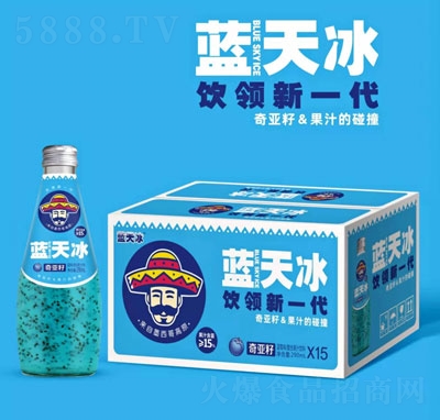 藍(lán)天冰奇亞籽藍(lán)莓味復(fù)合果汁飲料