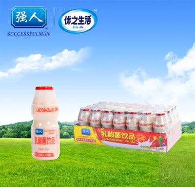 強(qiáng)人乳酸菌飲品（底托裝）180ml4支7排