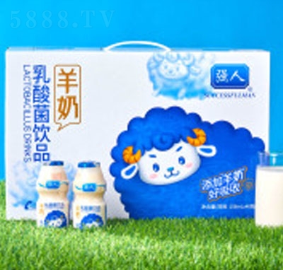 強(qiáng)人羊奶乳酸菌飲品108ml20瓶2提禮盒款