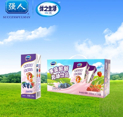 優(yōu)之生活果蔬酸酪乳復(fù)合莓味250ml16盒