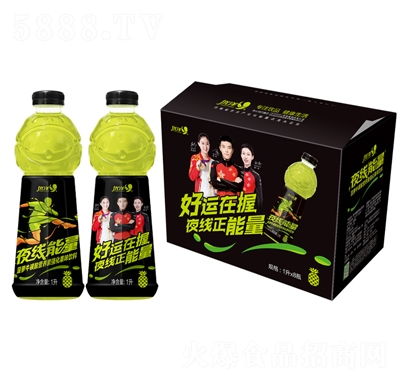 優(yōu)洋夜線能量菠蘿牛磺酸營(yíng)養(yǎng)素強(qiáng)化果味飲料1LX8