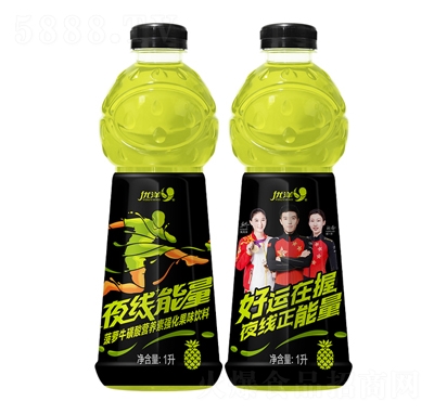 優(yōu)洋夜線能量菠蘿?；撬釥I(yíng)養(yǎng)素強(qiáng)化果味飲料1L