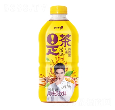 優(yōu)洋是茶百香果紅茶果味茶飲料1L