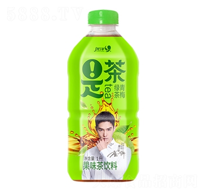 優(yōu)洋是茶青梅綠茶果味茶飲料1L