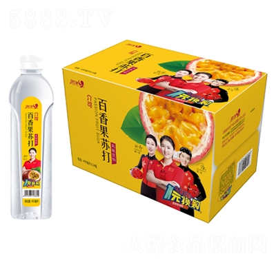 優(yōu)洋介可百香果蘇打風(fēng)味飲料490mlX24