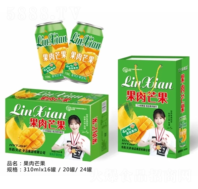 蘭卡頓果園果肉芒果310ml果汁飲料禮盒裝