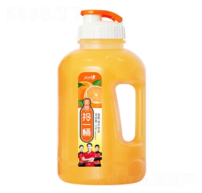 優(yōu)洋拎一桶甜橙果汁飲料1.5L