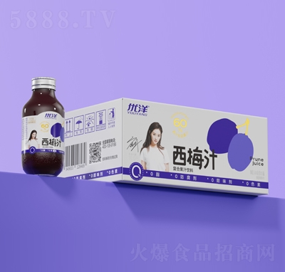 優(yōu)洋西梅汁復(fù)合果汁飲料300毫升X15瓶