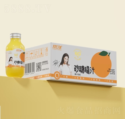 優(yōu)洋砂糖橘汁復(fù)合果汁飲料300毫升X15瓶