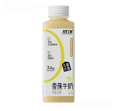 優(yōu)洋香蕉牛奶乳飲料360ml