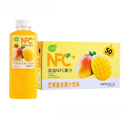 小輕果語(yǔ)芒果復(fù)合果汁飲料500mlX15瓶