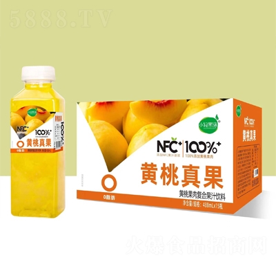 小輕果語(yǔ)黃桃果肉復(fù)合果汁飲料488mlX15瓶