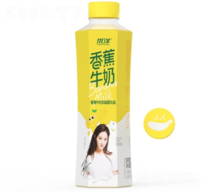 優(yōu)洋500ml香蕉牛奶乳酸菌飲品
