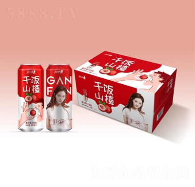 優(yōu)洋干飯山楂果粒果汁飲料490毫升X15罐