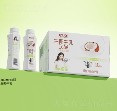 優(yōu)洋生椰牛乳飲品380mlX15瓶