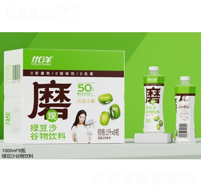 優(yōu)洋綠豆沙谷物飲料1.25LX6瓶