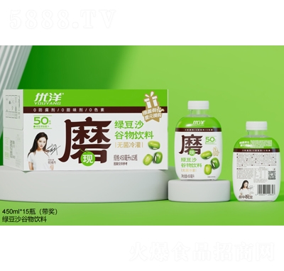 優(yōu)洋綠豆沙谷物飲料450mlX15瓶