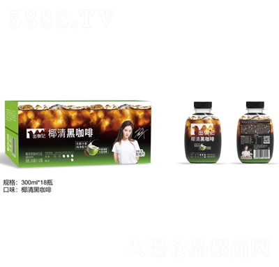 出咖記椰清黑咖啡飲品300mlX18瓶