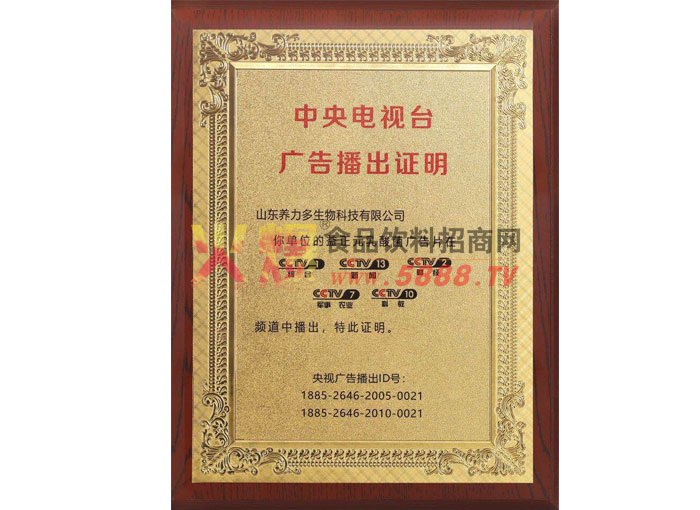 廣告播出證明