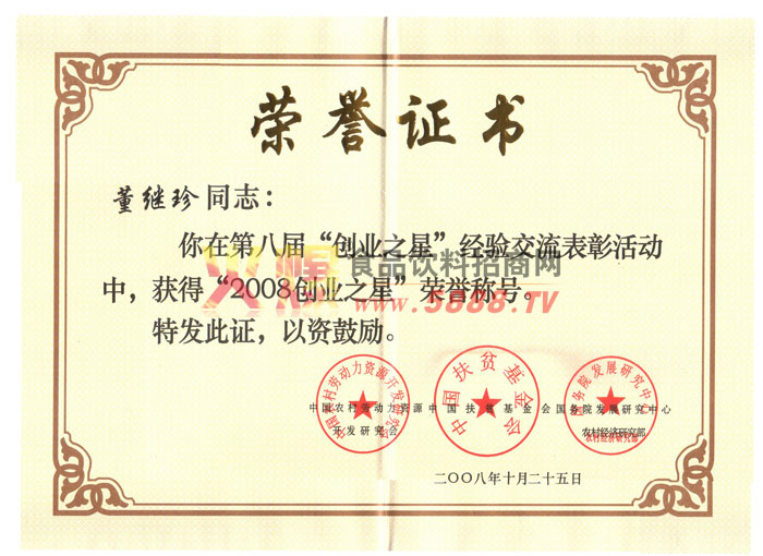 2008創(chuàng)業(yè)之星