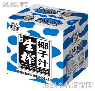 陸地騎兵生榨椰子汁1.25Lx6瓶