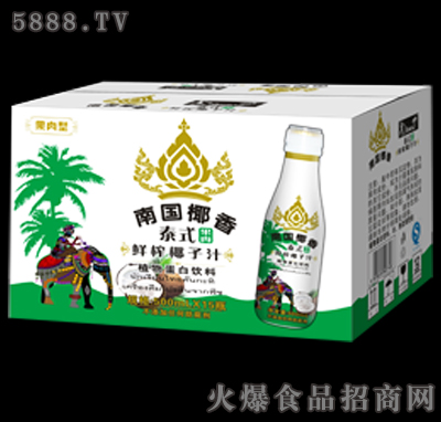 500ml南國椰香-泰式鮮榨椰子汁箱裝