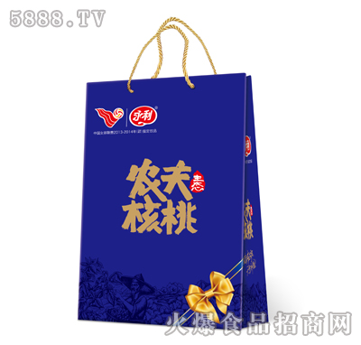 農(nóng)夫核桃生態(tài)型核桃乳1×16(20)矮罐手提袋藍色