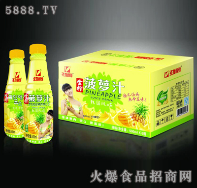 勁爵生榨菠蘿汁500mlX6