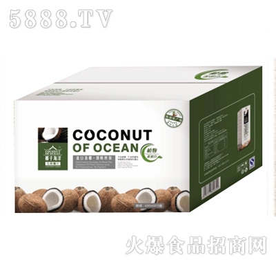 椰子海洋生榨椰汁箱600ml×15盒